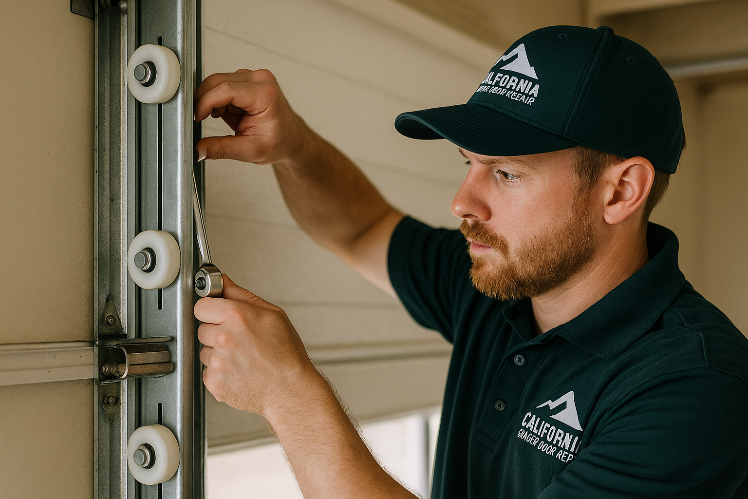 Garage Door Track Repair in Downey